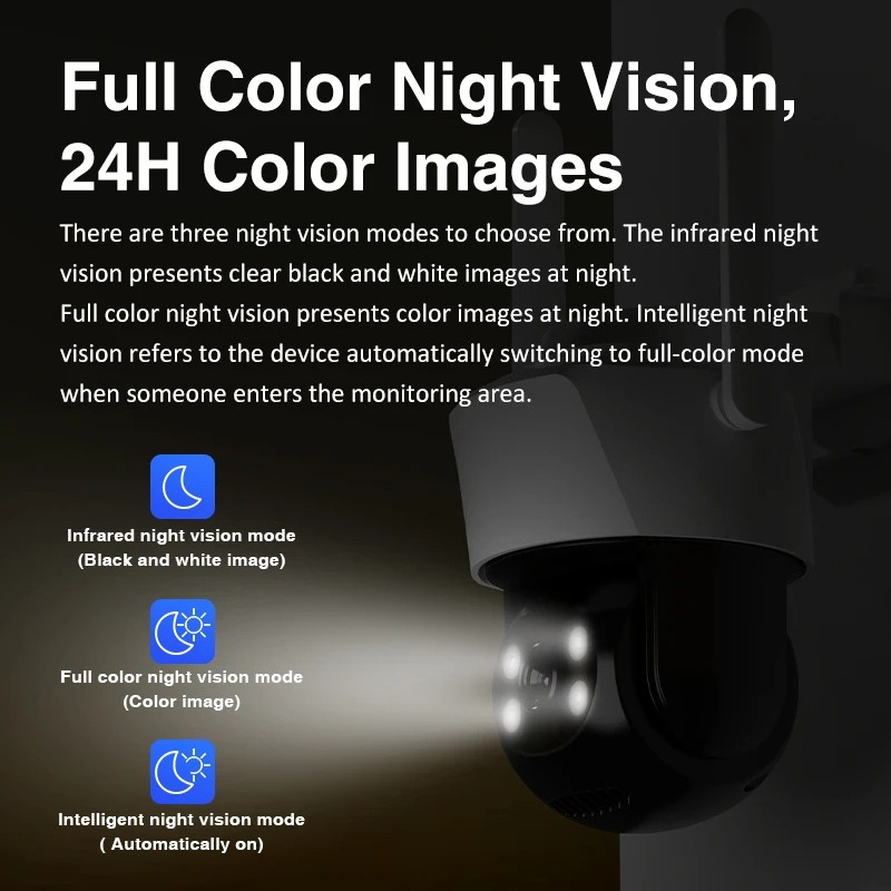 5MP PTZ屋外セキュリティカメラ 1080P WiFi  - Home Security Ai のレビューと価格
