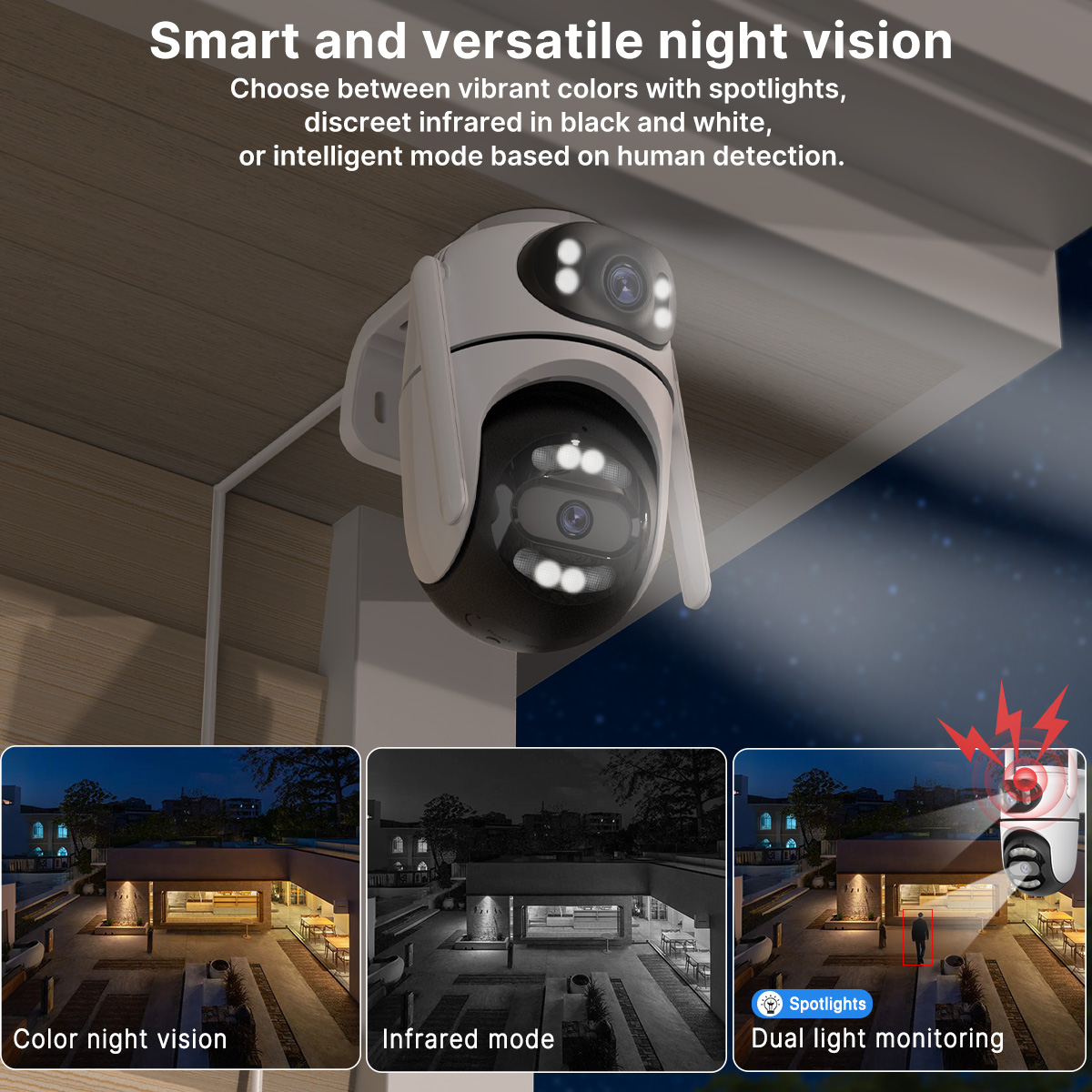 8MP 4K HD Wifi PTZカメラ iCseeアプリ - Home Security Ai のレビューと価格