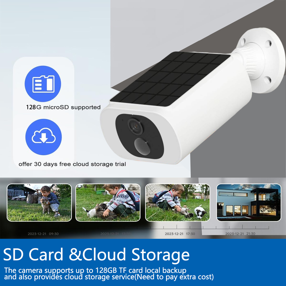 Tuya 5MP ソーラーセキュリティカメラワイヤレス屋外  - Home Security No Wifi Needed のレビューと価格