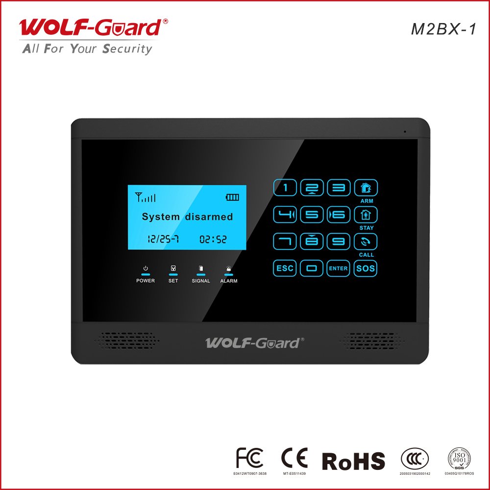 タッチキーパッド GSM セキュリティ警報システム 4 有線 - Home Zone Security App のレビューと価格