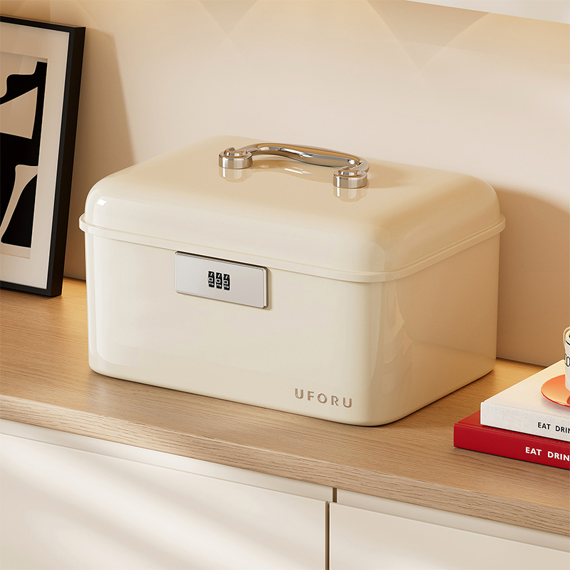 UFORU ハンドル付きロック式収納ボックス、二層式大容量安 - Home Security Box のレビューと価格