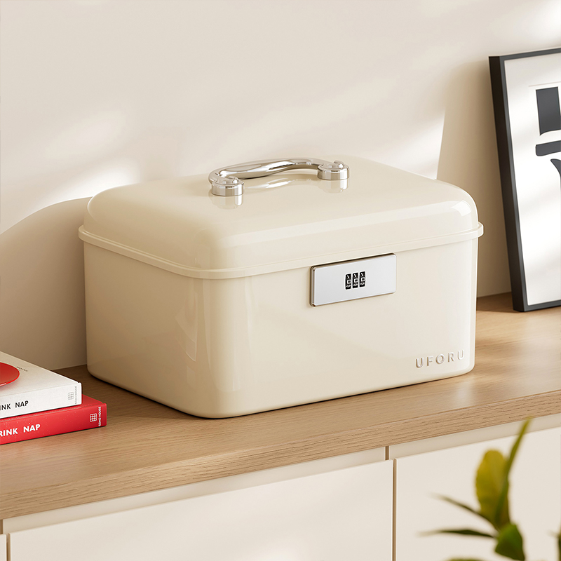 UFORU ハンドル付きロック式収納ボックス、二層式大容量安 - Home Security Box のレビューと価格