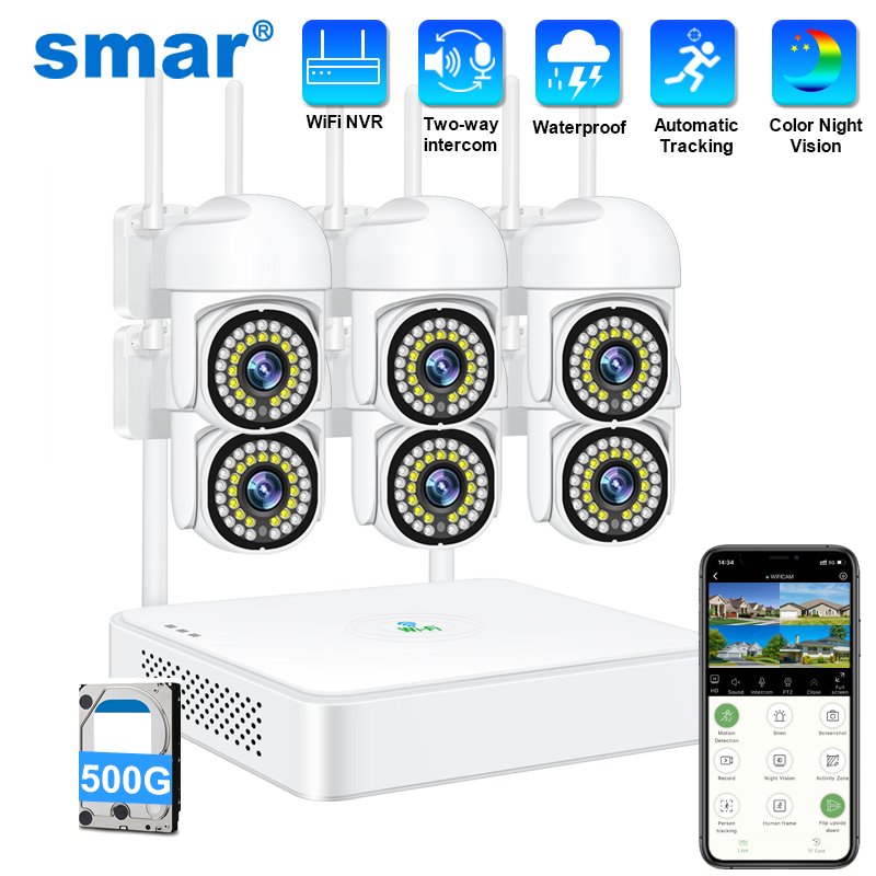 Smar 3MP ワイヤレス CCTV セキュリティカメラシ - Home Security No Wifi Needed のレビューと価格