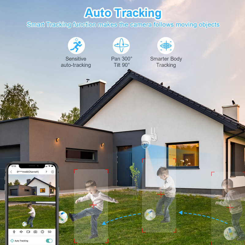 Smar 3MP ワイヤレス CCTV セキュリティカメラシ - Home Security No Wifi Needed のレビューと価格