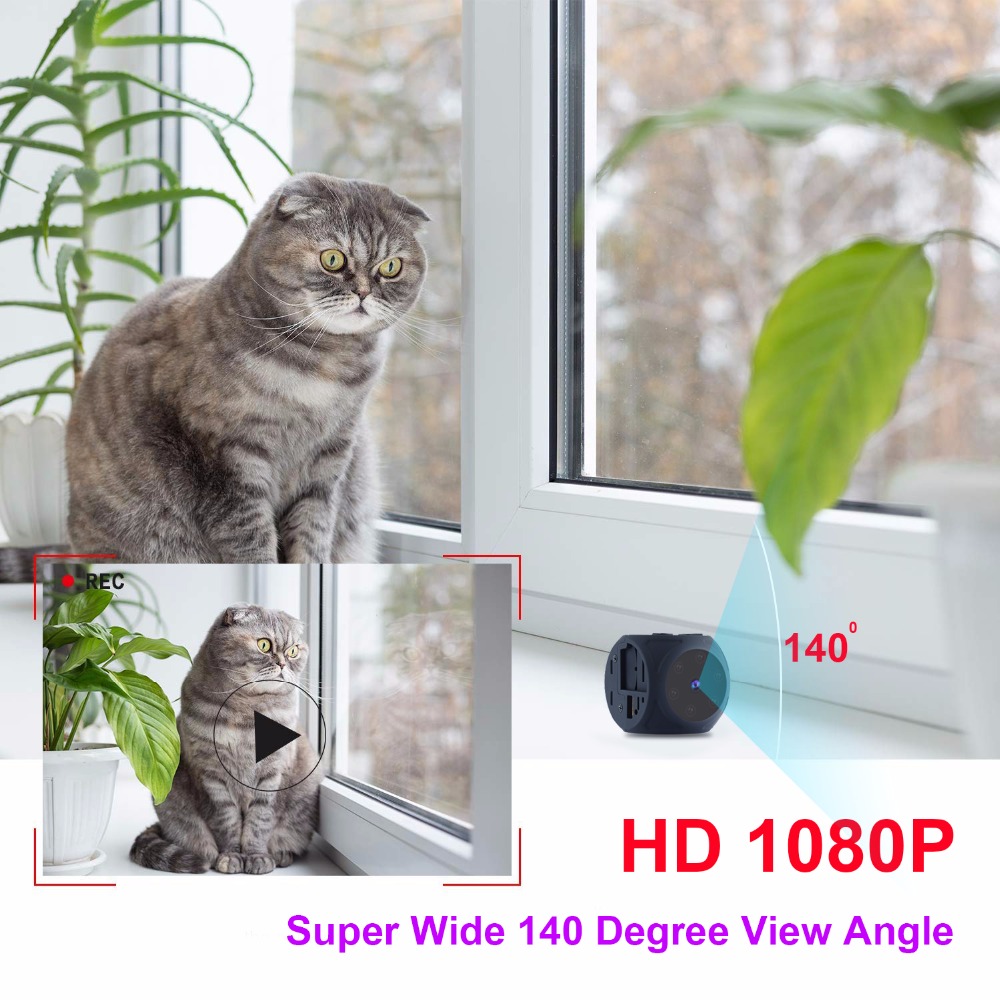 ポータブルミニ HD 1080P カメラナイトビジョンとモー - Home Security Hidden Cameras のレビューと価格