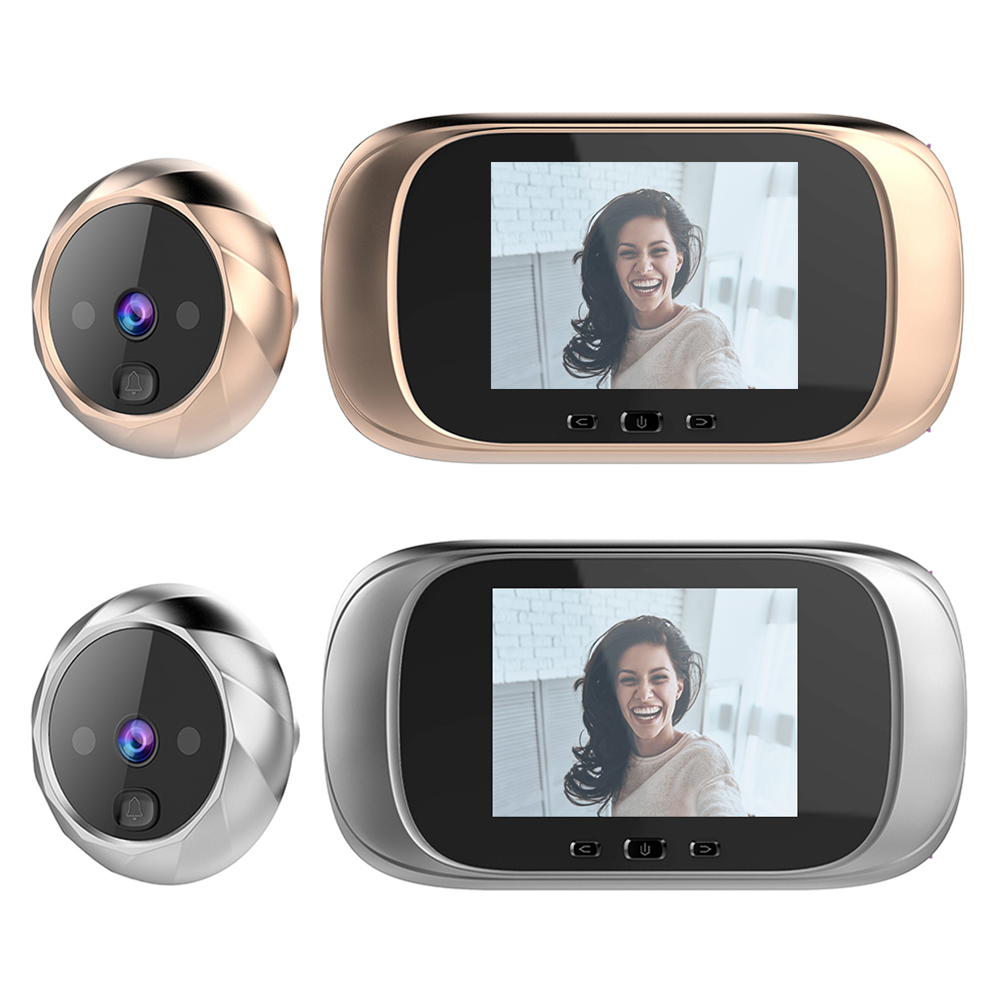 2.8インチデジタルドアベルナイトビジョンドア覗き穴カメラビ - Peephole Camera Viewer のレビューと価格