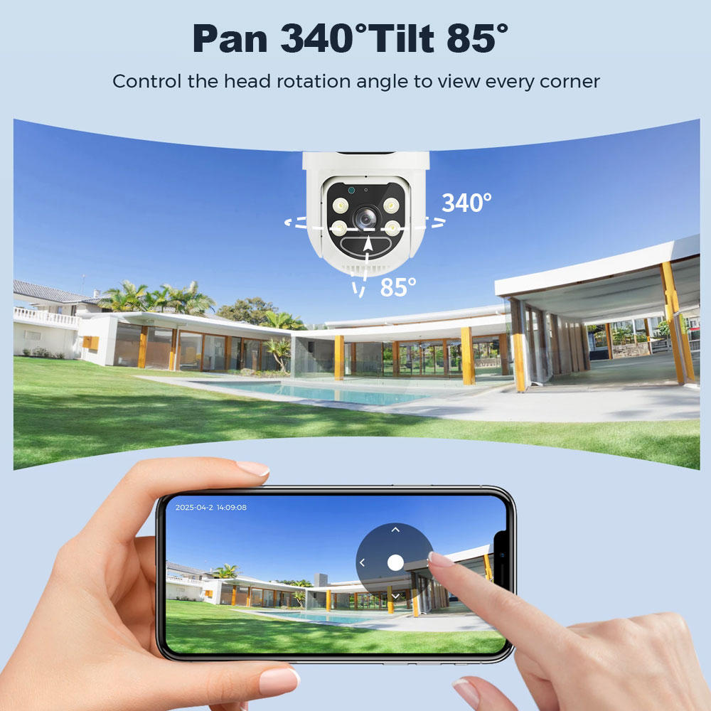 4MP Yoosee APP AOV 太陽光発電低消費電力  - Home Security Ai のレビューと価格